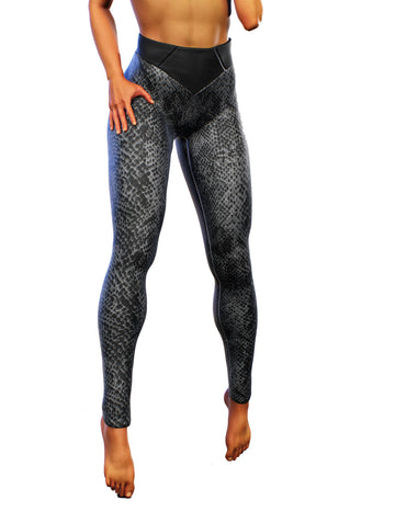 Black Mamba Yoga Pants-High waisted leggings-bootysculpted